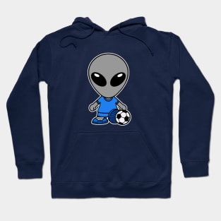 Soccer Football Gray Alien Extraterrestrial Hoodie